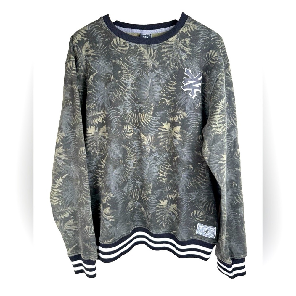 Zoo York Palm Leaves Crewneck Pullover Sweatshirt Men's M Skate Y2K New York